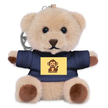 Monkey - Teddy Keyring - navy - Front