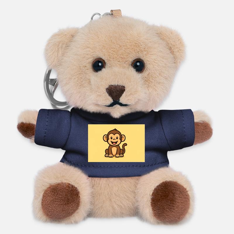 affe - Teddy Schlüsselanhänger - Navy