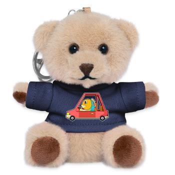 Fish Car - Teddy Keyring - navy - Front