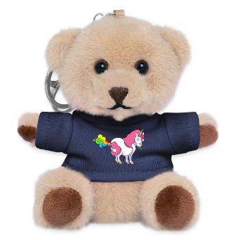 Pupsi Einhorn - Teddy Schlüsselanhänger - Navy - Vorne