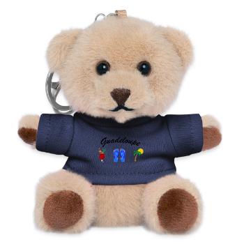 T-Shirt Guadeloupe Gwada Sonne Rum Meer Strand - Teddy Schlüsselanhänger - Navy - Vorne