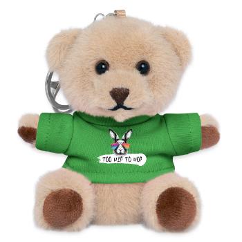 Trop Hip To Hop Bunny Bunny Lapin de Pâques Dicton - Porte-clés ourson - vert - Devant