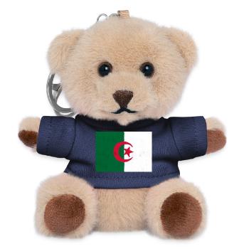 Flag of Algeria – Pride and National Identity - Teddy Keyring - navy - Front