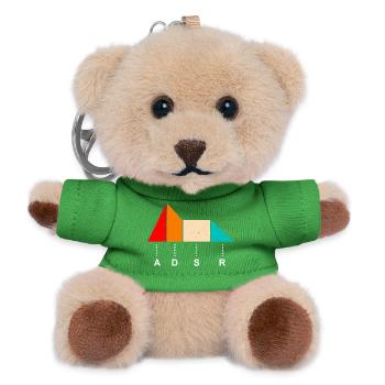 ADSR Sound Hüllkurve Synthesizer Envelope Klang - Teddy Keyring - green - Front