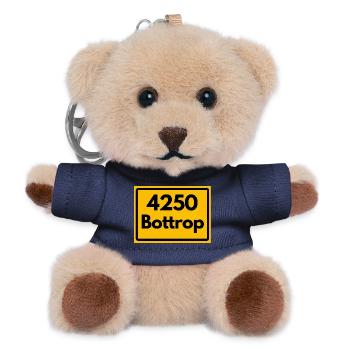 ALTE POSTLEITZAHL PLZ RETRO 4250 BOTTROP – NRW - Teddy Schlüsselanhänger - Navy - Vorne
