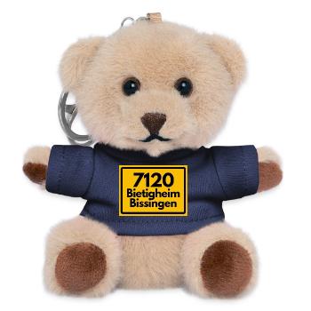ALTE POSTLEITZAHL PLZ 7120 BIETIGHEIM BISSINGEN - Teddy Schlüsselanhänger - Navy - Vorne