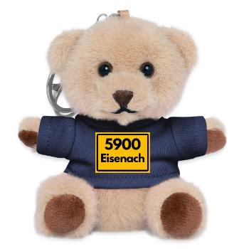 ALTE POSTLEITZAHL 5900 EISENACH HEIMATSTOLZ - Teddy Schlüsselanhänger - Navy - Vorne