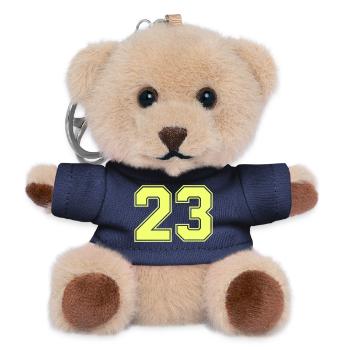 Neon 23 Retro Bold - Teddy Schlüsselanhänger - Navy - Vorne