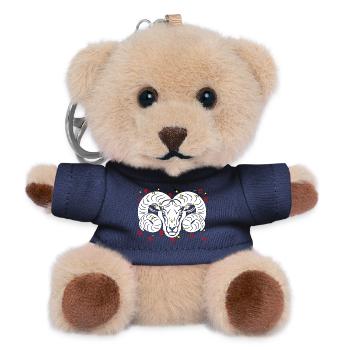 Widder-Farbe - Teddy Schlüsselanhänger - Navy - Vorne