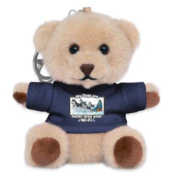 Plus rapide que votre Wi-Fi - Porte-clés ourson - marine - Devant
