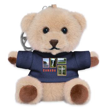 Canada Nature & Culture Collage - Teddy Keyring - navy - Front