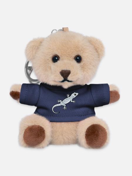 Gecko Eidechse Geschenk - Teddy Schlüsselanhänger - Navy