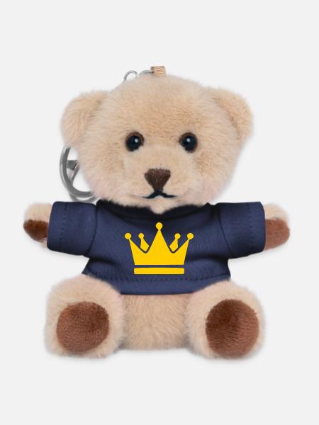 Krone Geburtstag Geschenk - Teddy Schlüsselanhänger - Navy