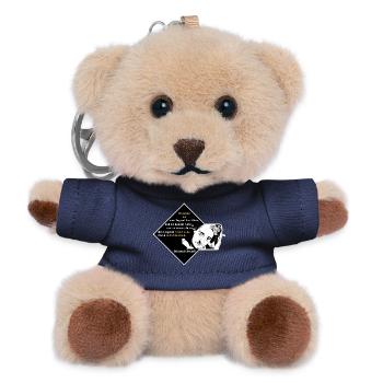 Hannah Arendt: Weisheit ist eine Tugend des Alter - Teddy Schlüsselanhänger - Navy - Vorne