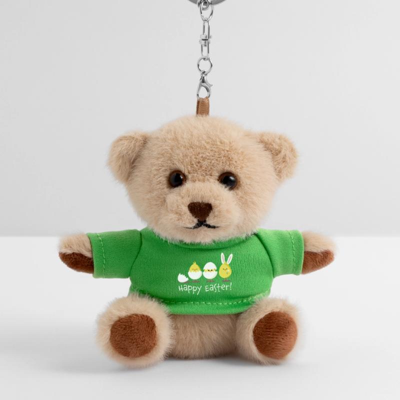 Happy Easter Chick Egg Easter Egg Teddy Keyring