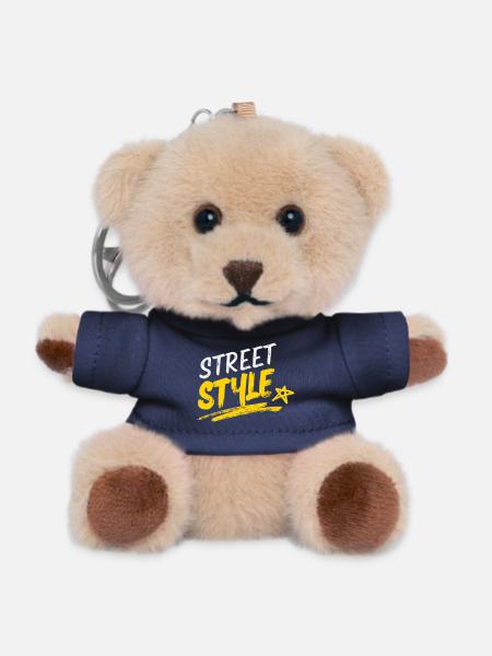 Vibrant Street Style Typography Design - Teddy Keyring - navy