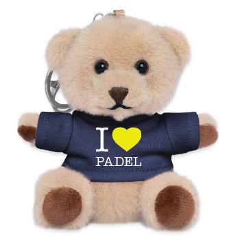 I Love Padel - Teddy Keyring - navy - Front