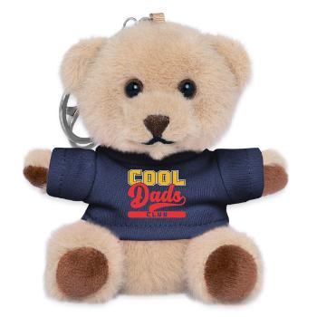 Cooler Vaterclub im Vintage-Stil - Teddy Schlüsselanhänger - Navy - Vorne