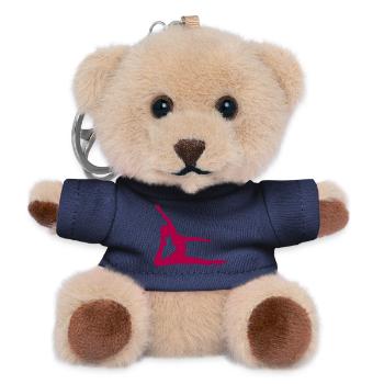 Yoga Forms Silhouettes Mindfulness - Teddy Keyring - navy - Front