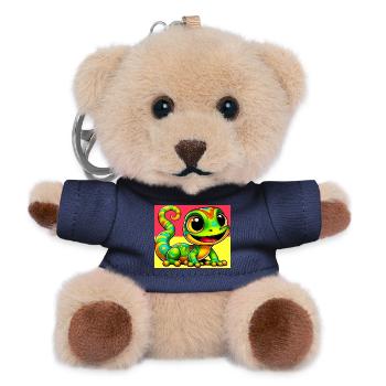 Gecko - Teddy Schlüsselanhänger - Navy - Vorne