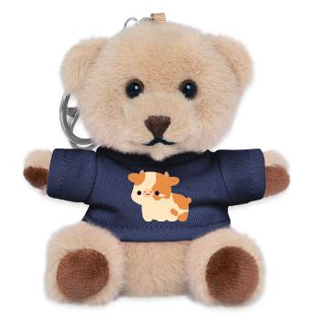 Ayrshire Cow - Teddy Keyring - navy - Front