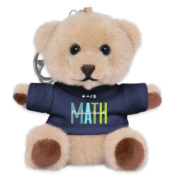 Les mathématiques conçues pour enseigner le design des enseignants de mathématiques - Porte-clés ourson - marine - Devant