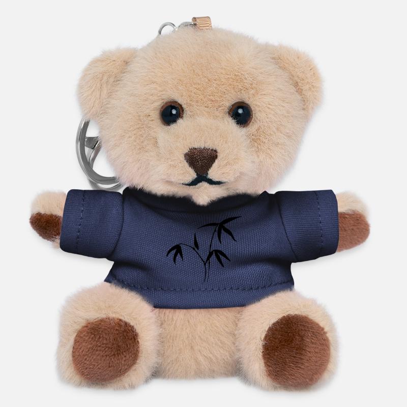 Bambus - Teddy Schlüsselanhänger - Navy
