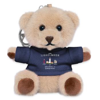 IJsselmeer Urk, Den Oever, Enkhuizen Handzeichnung - Teddy Schlüsselanhänger - Navy - Vorne