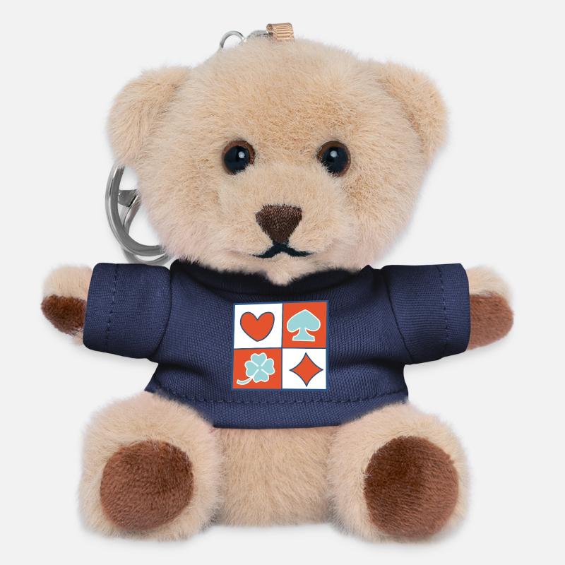 Checkerboard 2 von helfspawn - Teddy Schlüsselanhänger - Navy