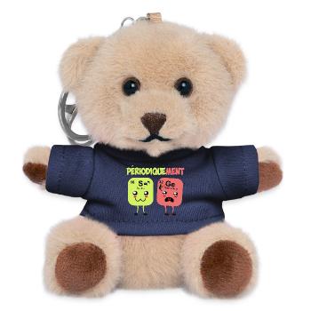 Periodically Wise Humor Periodic Table - Teddy Keyring - navy - Front