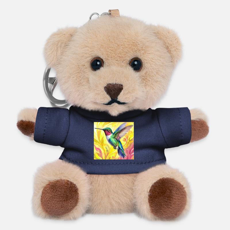colibri - Porte-clés ourson - marine