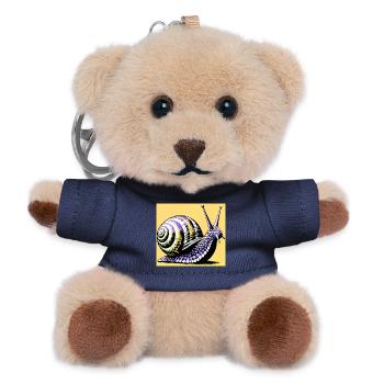 Schnecke - Teddy Schlüsselanhänger - Navy - Vorne