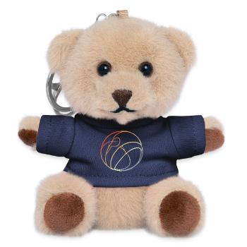 Vintage Volleyball Ball Sketch - Teddy Keyring - navy - Front
