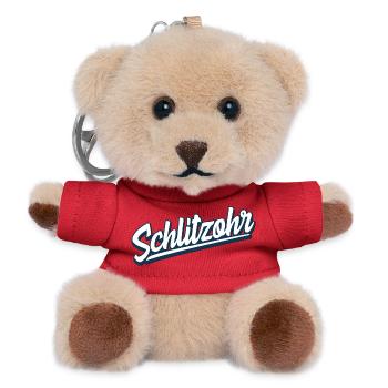 Schlitzohr - Schweizerdeutsch - Mundart - Dialekt - Teddy Schlüsselanhänger - Rot - Vorne