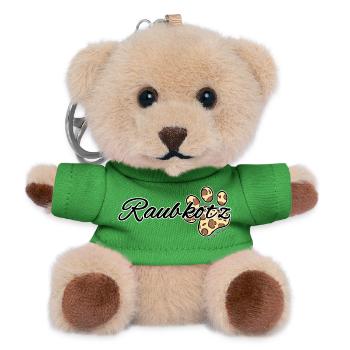Raubkotz - Raubkatze, Österreichischer Dialekt - Teddy Schlüsselanhänger - Grün - Vorne