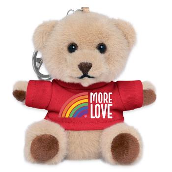 LGBT Pride Month - More Love - Teddy Keyring - red - Front