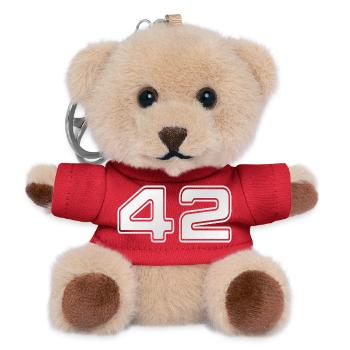 NERDY forever - 42 - Teddy Keyring - red - Front