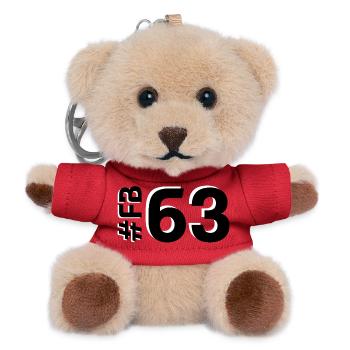 FB63 2025 - Teddy Schlüsselanhänger - Rot - Vorne