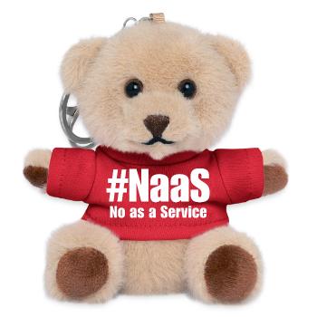 NAAS No As A Service Humor Sarcasm Funny Tech - Porte-clés ourson - rouge - Devant