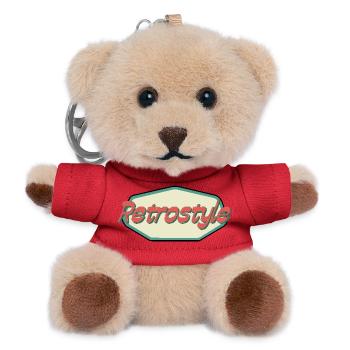 Retrostil - Teddy Schlüsselanhänger - Rot - Vorne