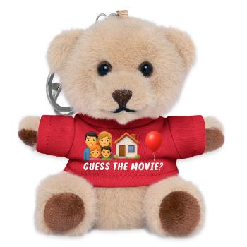 Guess the Movie Funny Humorous - Teddy Keyring - red - Front
