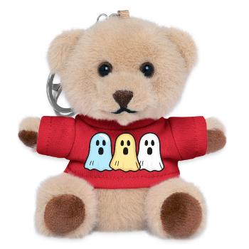 Ghosts Halloween Funny Team - Teddy Keyring - red - Front