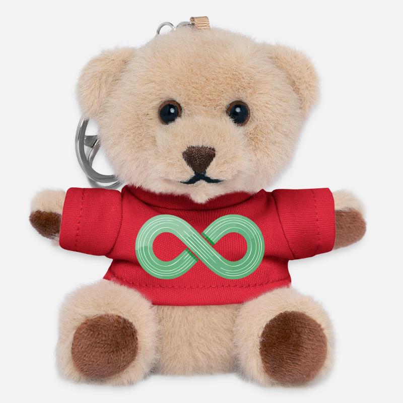Show the flow! - Teddy Keyring - red