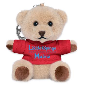 Löddeköpinge – Malmö Sky Blue Design - Teddy Keyring - red - Front