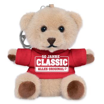 50 Jahre Classic – Alles Original - Teddy Schlüsselanhänger - Rot - Vorne
