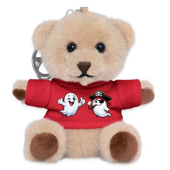 Duo de pirates fantômes - Porte-clés ourson - rouge - Devant