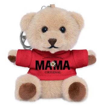 Bayerisches Original - Mama - Teddy Schlüsselanhänger - Rot - Vorne