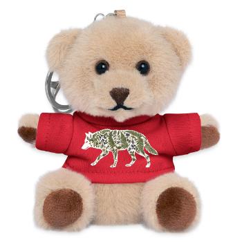 wolf-botanical - Teddy Schlüsselanhänger - Rot - Vorne