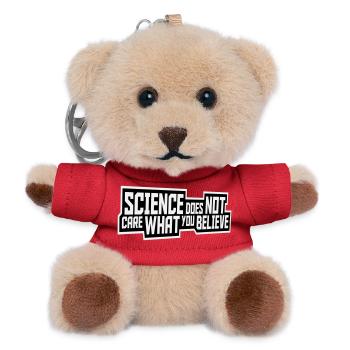 Science Does Not Care What You Believe Fakten Logo - Teddy Schlüsselanhänger - Rot - Vorne