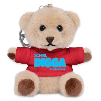 SCHIRI, DIGGA. Schon wieder VAR? - Teddy Schlüsselanhänger - Rot - Vorne